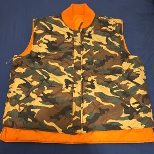 Robert Graham Camouflage Vest with Orange Trim